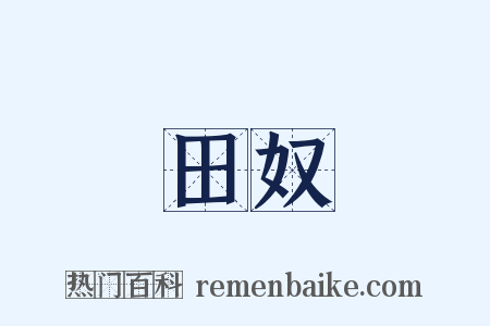 田奴是什么意思的图片